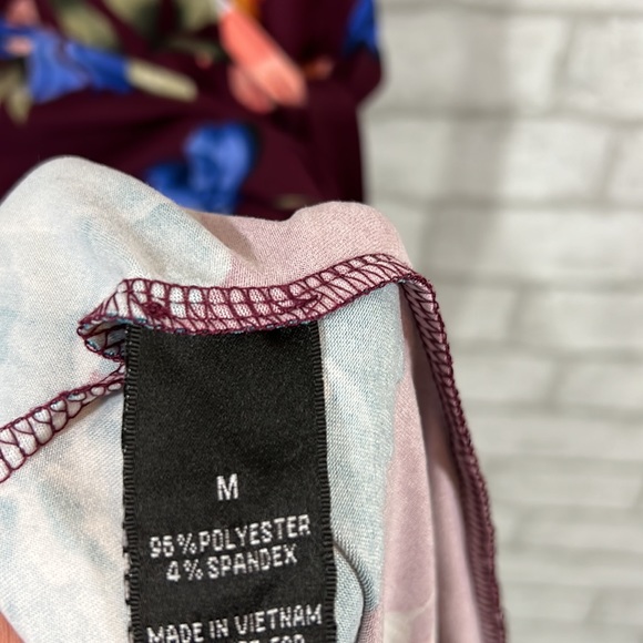 By & by floral burgundy dress size medium - Picture 11 of 11